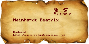 Meinhardt Beatrix névjegykártya